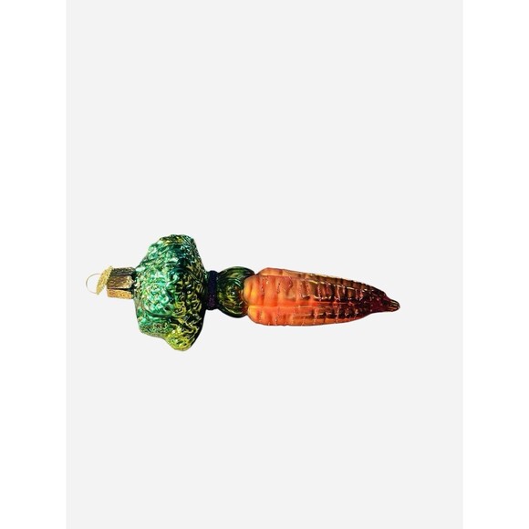 Old World Christmas Carrrots Ornament Blown Glass 5” - Picture 6 of 7